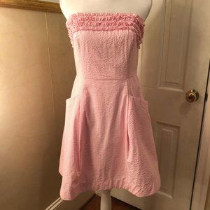 Lilly Pulitzer Pink Seersucker Dress